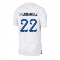 Camiseta Francia Theo Hernandez #22 Visitante Equipación Mundial 2022 manga corta